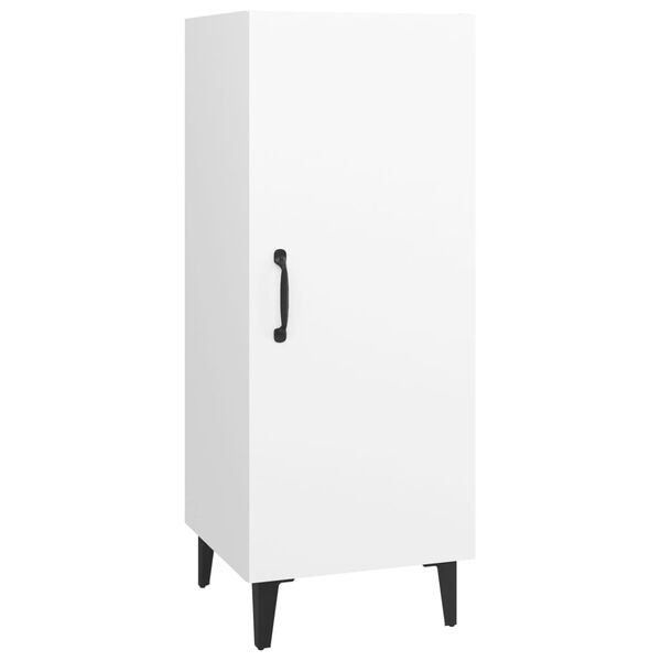 vidaXL Komoda bela 34,5x34x90 cm konstruiran les