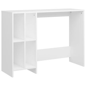 vidaXL Miza za prenosni računalnik bela 102,5x35x75 cm iverna plo&scaron;ča