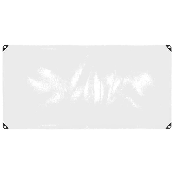 vidaXL Tarpaulin s očesi Transparentno 1 x 2 m Polietilen