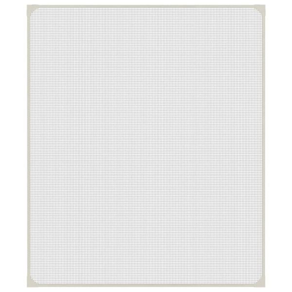 vidaXL Magnetni komarnik za okna bel 100x120 cm