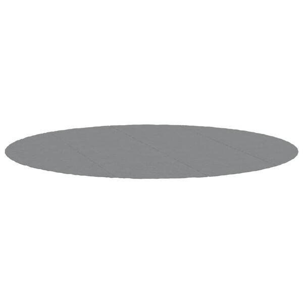 vidaXL Podloga za bazen svetlo siva Ø500 cm poliestrski geotekstil