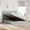 vidaXL Postelja z dodatnim prostorom za shranjevanje in vzmetnico