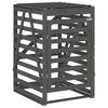 vidaXL Lopa za smetnjak siva 84x90x128,5 cm trdna borovina