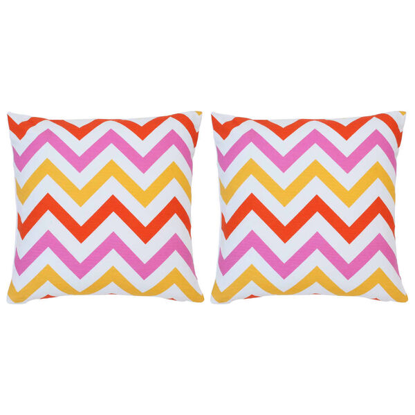 vidaXL Blazine 2 kosa potiskane večbarvne 40x40 cm bombaž