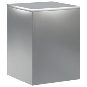 vidaXL Stojalo za rastline Srebrna 30 x 30 x 40 cm Jeklo