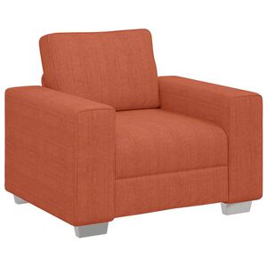 vidaXL Kavč stol rdeče oranžen 100x77x82 cm žametno blago