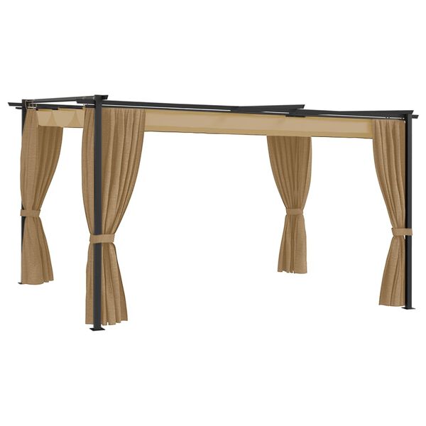 vidaXL Paviljon 4x3 m taupe