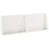 vidaXL Zadrževanje stene 2 kos 60 x 12 x 40 cm Jeklo Bela