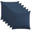 vidaXL Prevleka za blazino 6 kos HEERLEN Modra 65 x 65 cm Blago