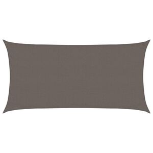 vidaXL Senčno jadro 160 g/m&sup2; antracitno 3x6 m HDPE