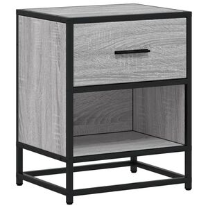 vidaXL Nočna omarica siva sonoma 40x31x50 cm inženirski les