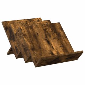 vidaXL Regal za revije Dimljeni oreh 53 x 40 x 28,5 cm Inženirski les