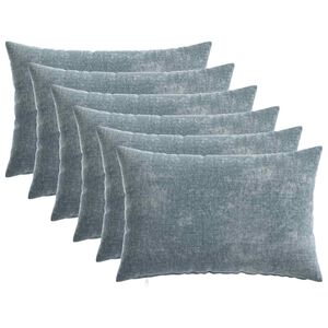 vidaXL Prevleka za blazino 6 kos HEERLEN Svetlo modra 30 x 50 cm