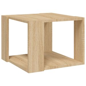 vidaXL Klubska mizica sonoma hrast 40x40x30 cm konstruiran les