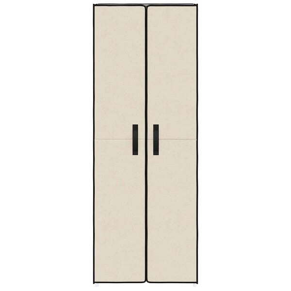 vidaXL Omarica za čevlje krem 60x30x166 cm blago