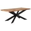 vidaXL Jedilna miza 180x90x76 cm trden mangov les