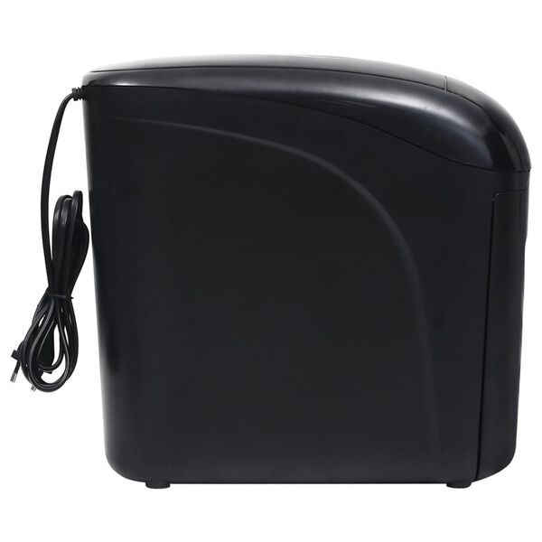 vidaXL Uničevalnik papirja za 10 listov mikro rez črn