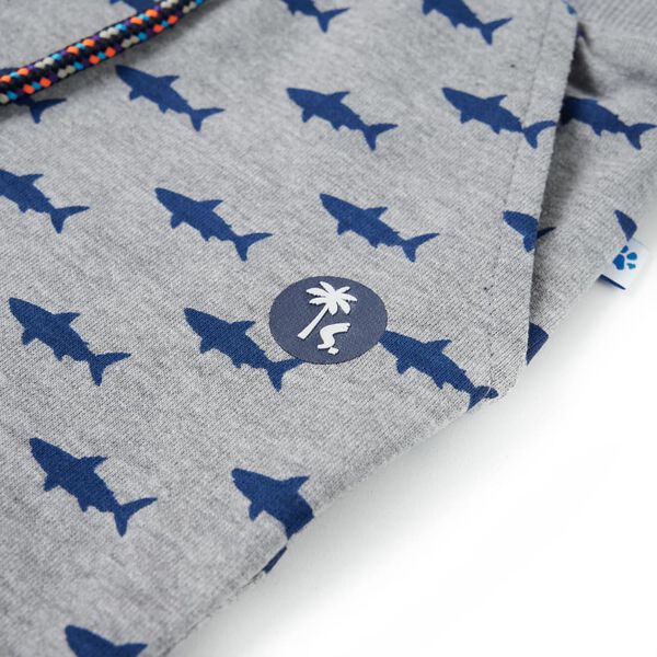 Otro&scaron;ke kratke hlače z vrvico svetlo siva melange 140