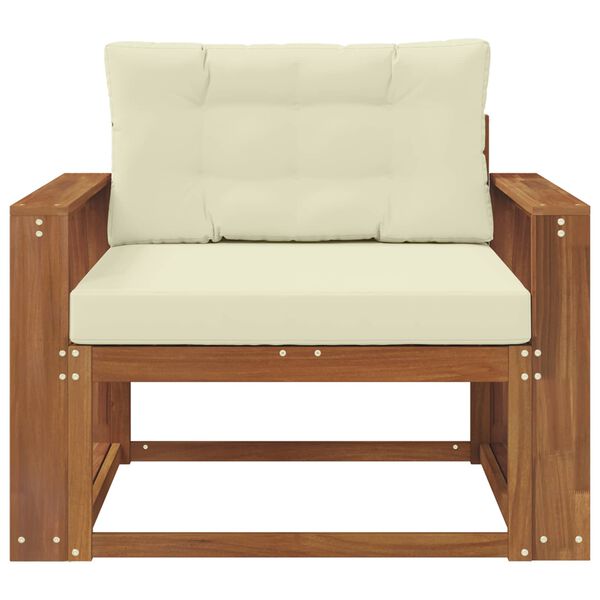 vidaXL Srednji zunanji kavč Masiven les akacije Naravna