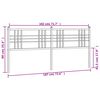 vidaXL Kovinsko nadomestno vzglavje belo 180 cm