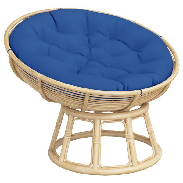 vidaXL Okrogla blazina kraljevsko modra &Oslash; 100 x 11 cm oxford tkanina