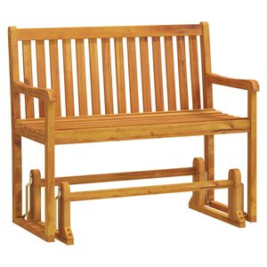 vidaXL Vrtna gugalna klop 110 cm trden akacijev les