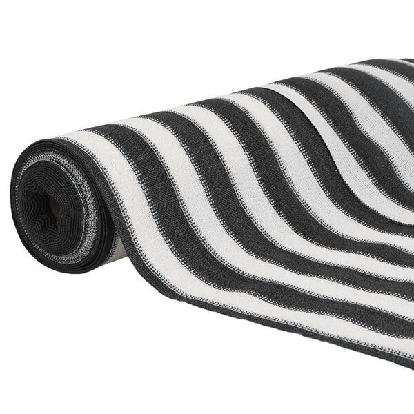 vidaXL Zaščitna mreža antracit in bela 1,5x10 m HDPE 150 g/m²