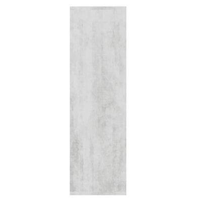 vidaXL Knjižna omara betonsko siva 60x27,5x88 cm iverna plošča