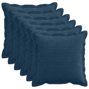 vidaXL Prevleka za blazino 6 kos HOUTEN Temno modra 30 x 30 cm