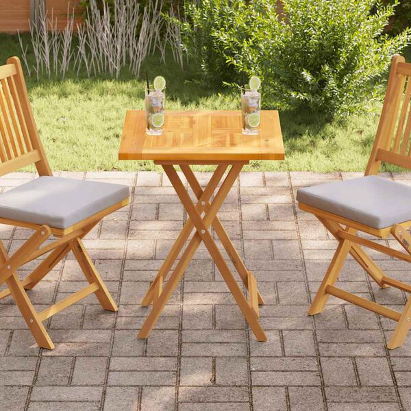 vidaXL Mizna plo&scaron;ča iz trdne tikovine 60x60x2,5 cm