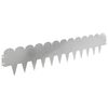 vidaXL Robovi trave 30 pcs 103 x 20 cm Jeklo Srebrna
