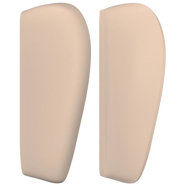 vidaXL Vzglavje z u&scaron;esi kapučino 183x23x78/88 cm umetno usnje