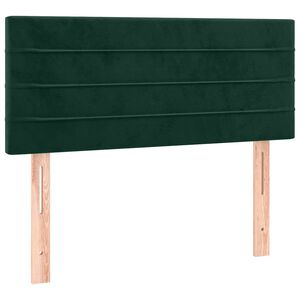 vidaXL Posteljno vzglavje temno zeleno 80x5x78/88 cm žamet