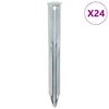 vidaXL Klini za &scaron;otor 24 kosov 17 cm &Oslash;20 mm pocinkano jeklo
