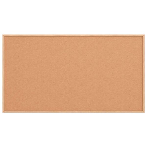 vidaXL Plutovinasta tabla z okvirjem iz masivnega borovega lesa 100 x 55 cm