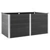 vidaXL Visoka greda 200x100x91 cm WPC siva