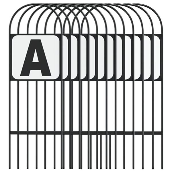 vidaXL Oznake za manežo 12 kosov jeklo