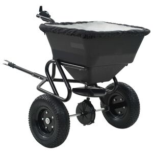 vidaXL Vlečni posipalec soli PVC in jeklo 125x74x79 cm 45 L
