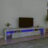 vidaXL TV omarica z LED lučkami betonsko siva 215x36,5x40 cm