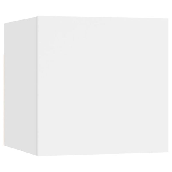 vidaXL Komplet TV omaric 7-delni bela iverna plo&scaron;ča