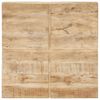 vidaXL Klubska mizica 80x80x28 cm trden mangov les