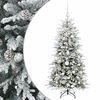 vidaXL Umetna božična jelka z bučko 120 cm 150 LED Toplo bela