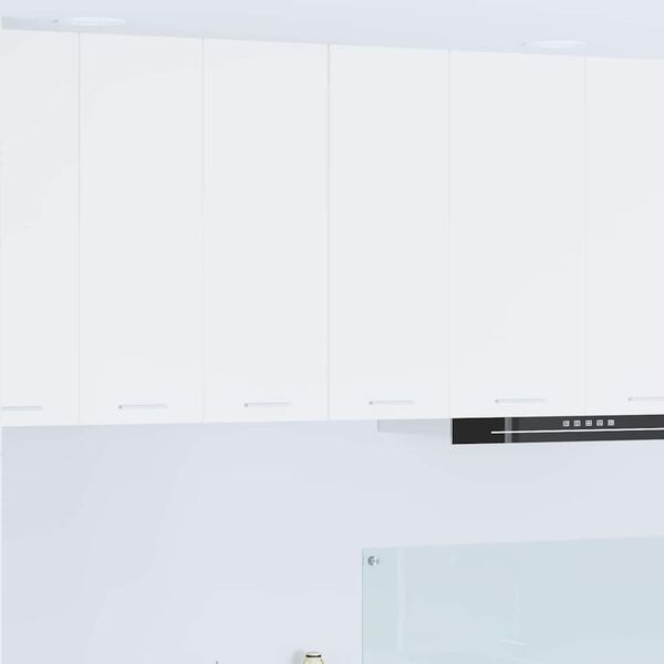 vidaXL Viseča omarica 2 pcs Bela 30 x 31 x 80 cm Konstruiran les