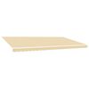 vidaXL Nadomestno blago za tendo krem 600x350 cm poliester