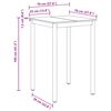 vidaXL Stoječ miza za bar Konstruiran les