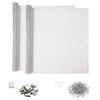 vidaXL Pokrov za svetlobne ja&scaron;ke s sponkami 2 kos 70 x 130 cm Aluminij