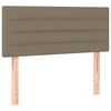 vidaXL LED posteljno vzglavje taupe 100x5x78/88 cm blago