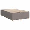 vidaXL Box spring postelja z vzmetnico taupe 120x190 cm blago