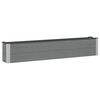 vidaXL Vrtna visoka greda Siva 200 x 30 x 36 cm alu.