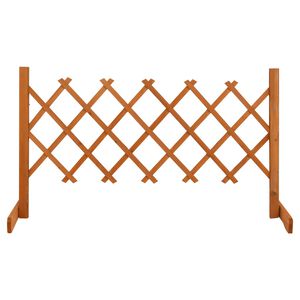 vidaXL Vrtna mrežasta ograja oranžna 120x60 cm les jelke